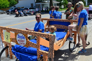 Photos by Ralph Evans 1st Annual Bed Races along Shelburne's Main Street last Saturday. Pictures taken with a drone camera.