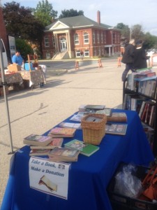 Photos Submitted Shelburne Library greets market visitors offering gently used books and promoting Summer programs. See you there this week, lots and lots of cookbooks. 