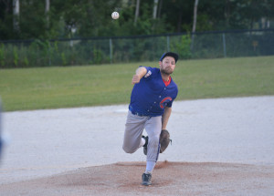 Photos by Brian Lockhart The Mansfield Cubs host the New Lowell Knights on the diamond in Mansfield on Wednesday, August 5, during game one of their first round playoff series. The Knights took the win in game one finishing with a 7–0 lead.