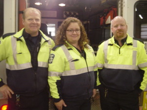 EMS workers that were at the Open House from left to right Dale Bird, Krystle Neumann and Mike Thurston