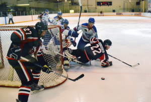 Photos by Brian Lockhart The Shelburne Muskies Senior AA team hosts the Durham Thundercats at the Centre Dufferin Recreation Complex for a Friday night game on October 23. The Muskies left the ice with an 8–5 win.   