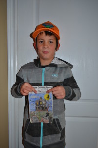2nd prize winner Harrison Freeman, age 9, of Shelburne 